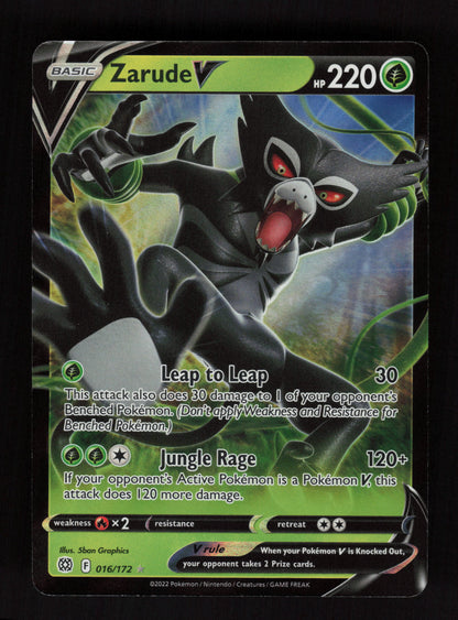 Zarude V 016/172 - Ultra Rare - SWSH09: Brilliant Stars