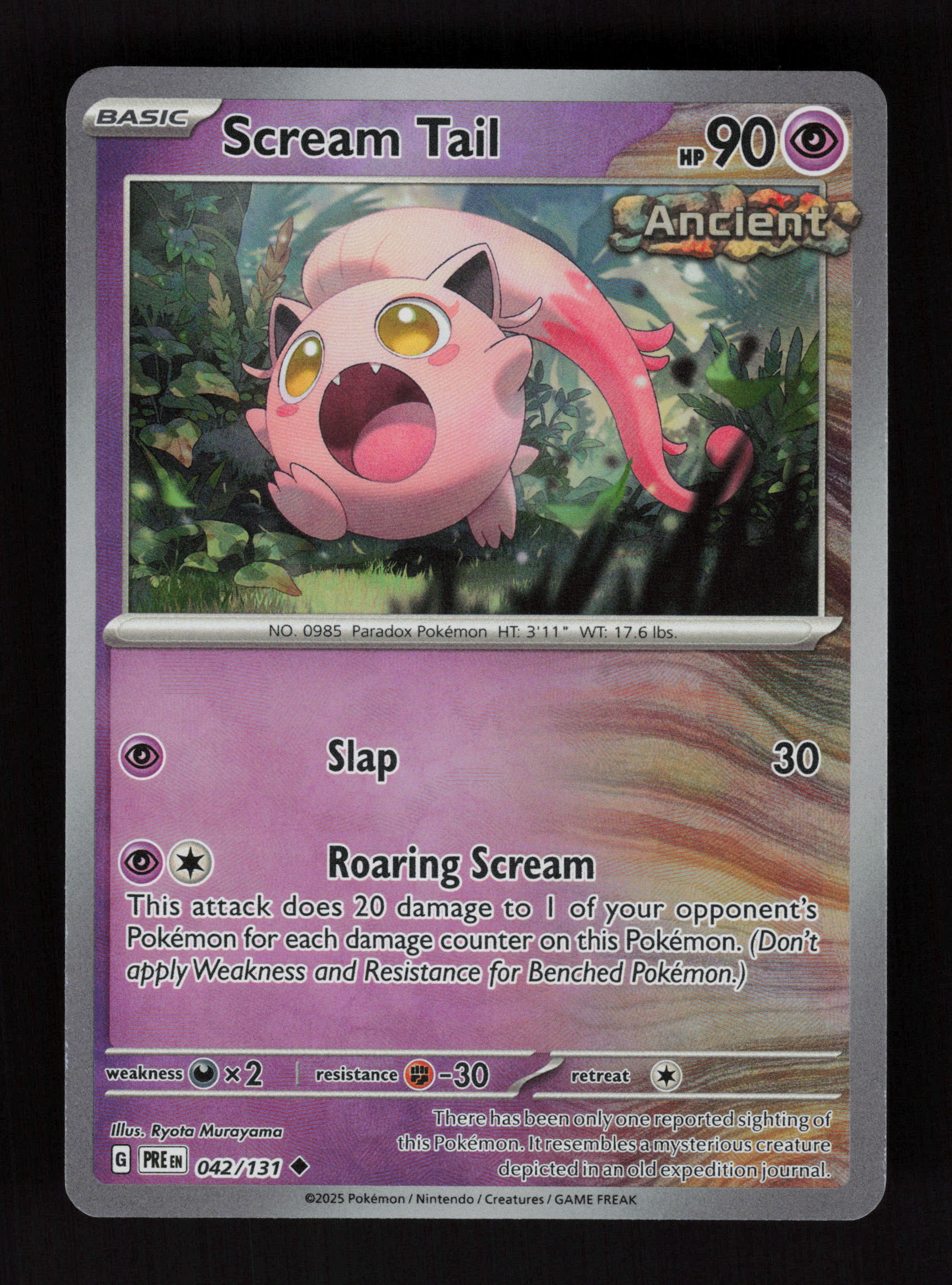 Scream Tail (Master Ball Pattern) 042/131 - Uncommon - Prismatic Evolutions