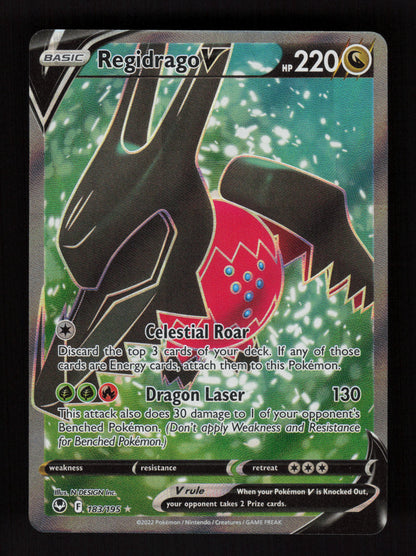 Regidrago V 183/195 - Ultra Rare - SWSH12: Silver Tempest 