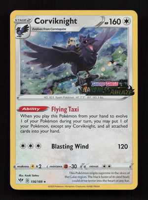 Corviknight - (Darkness Ablaze Stamped) 156/189 - Promo 