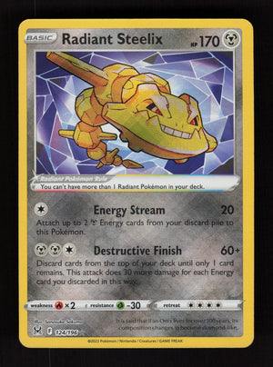 Radiant Steelix 124/196 - Radiant Rare - Lost Origin