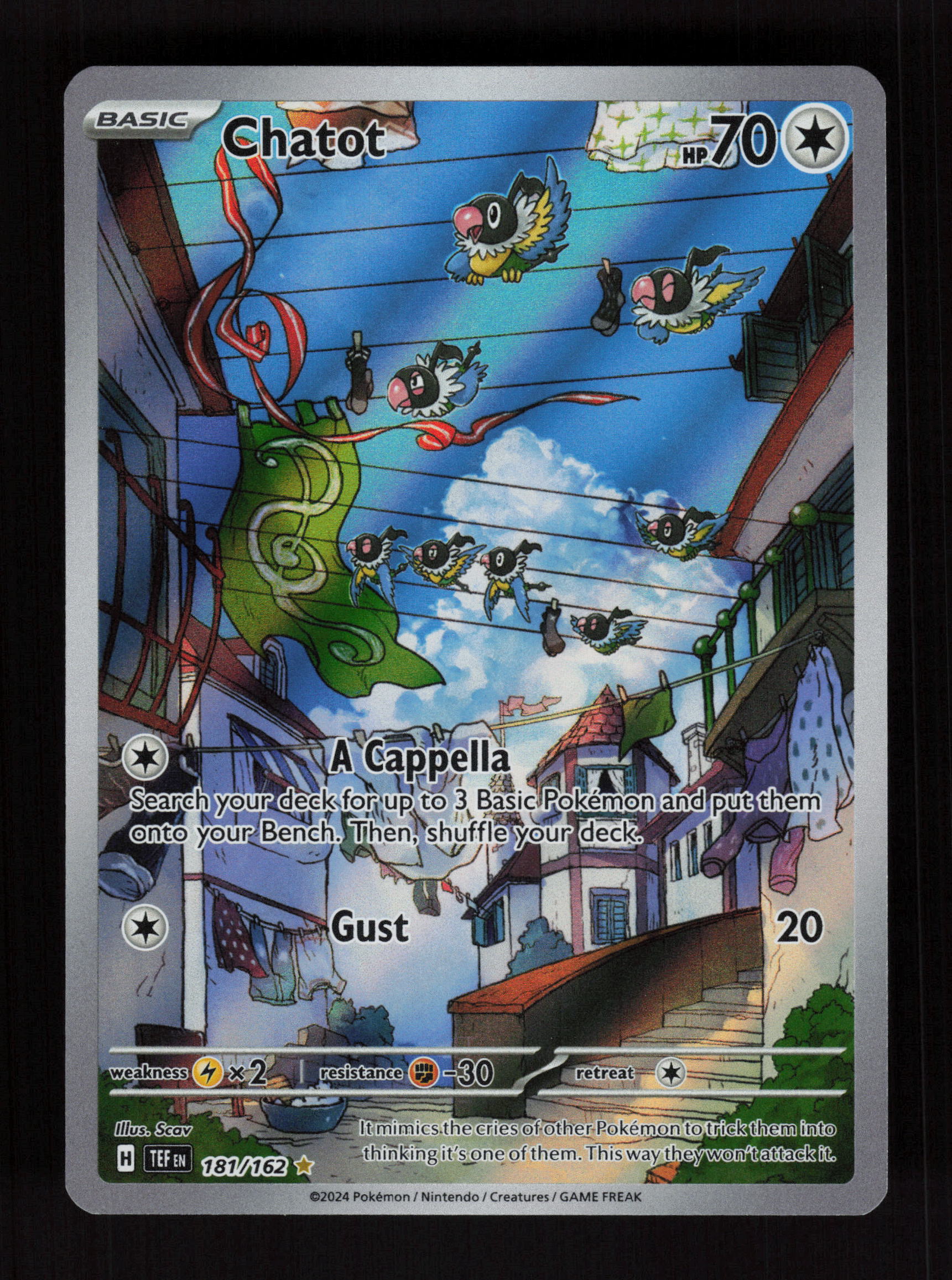 Chatot 181/162 - Illustration Rare - SV05: Temporal Forces 
