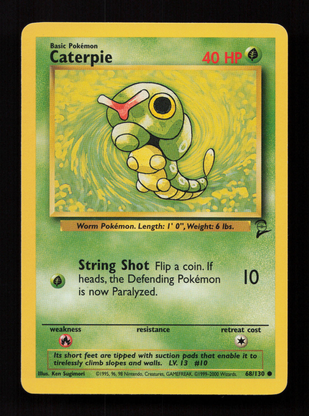 Caterpie 068/130 - Common - Base Set 2
