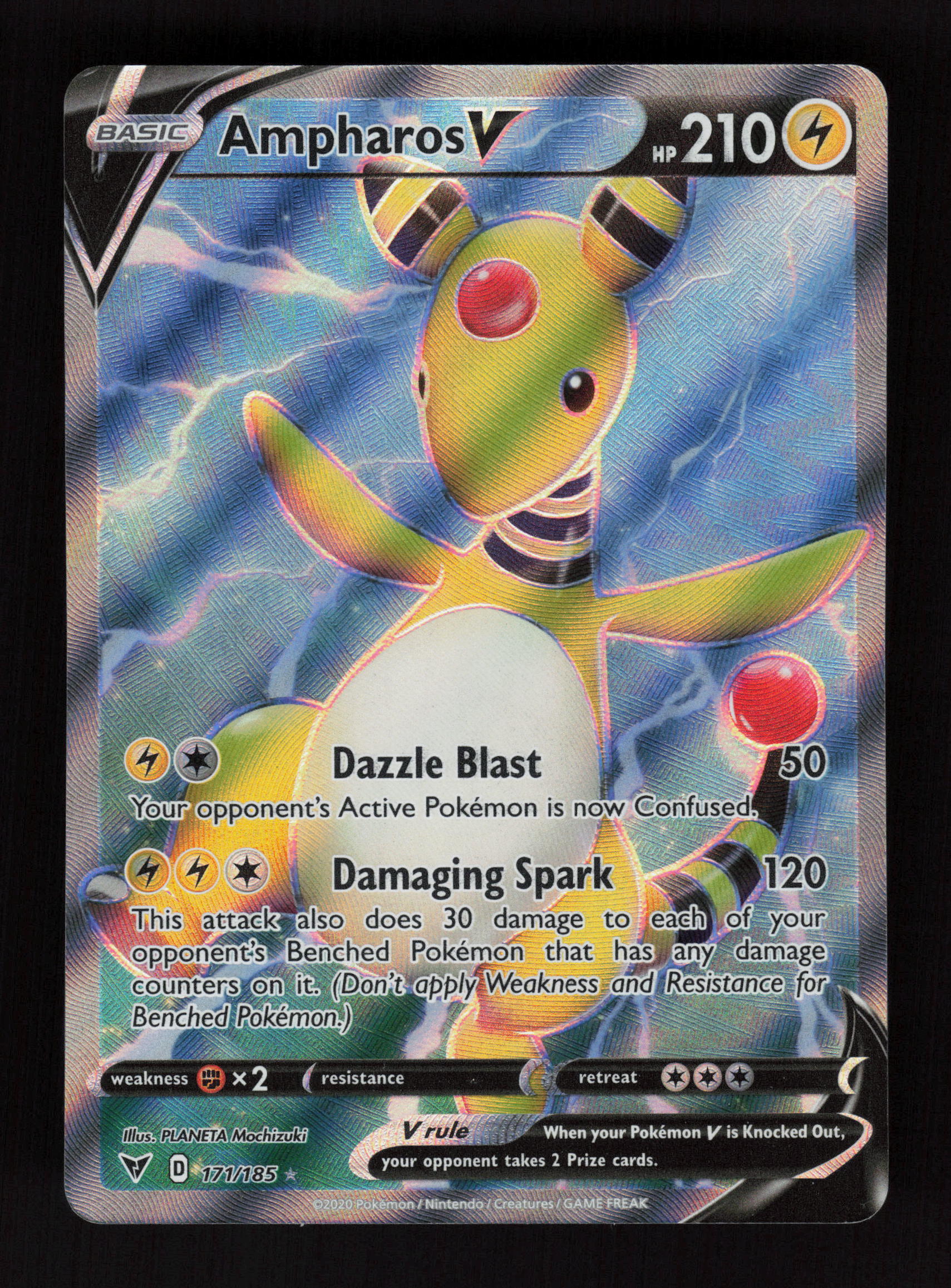 Ampharos V 171/185 - Ultra Rare - SWSH04: Vivid Voltage