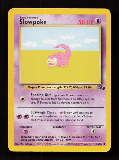 Slowpoke 55/62 - Common - Fossil