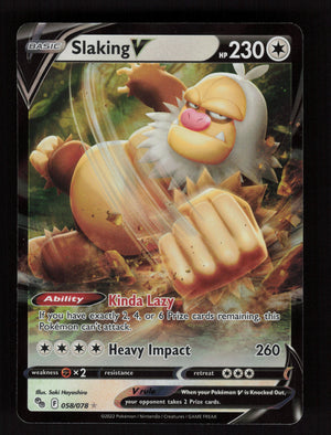 Slaking V 058/078 - Ultra Rare - Pokemon GO