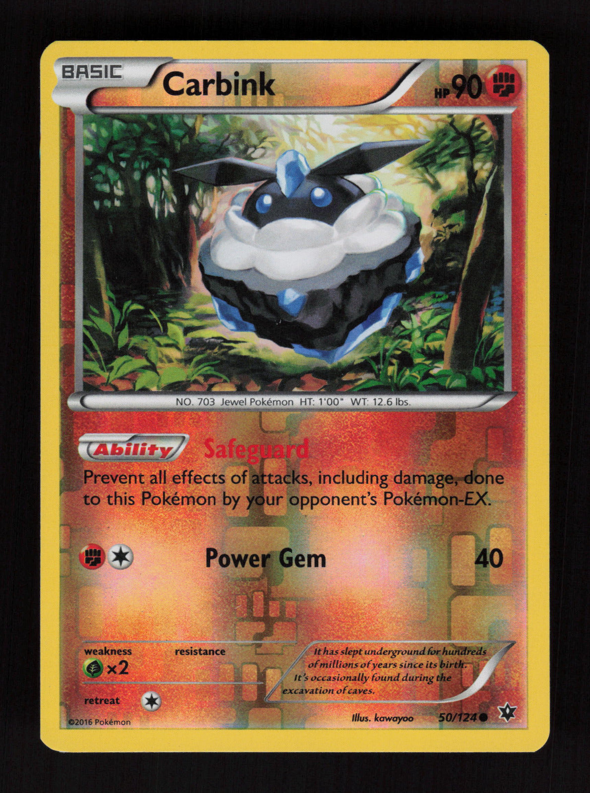 Carbink (50) 50/124 - Reverse Holo - XY - Fates Collide