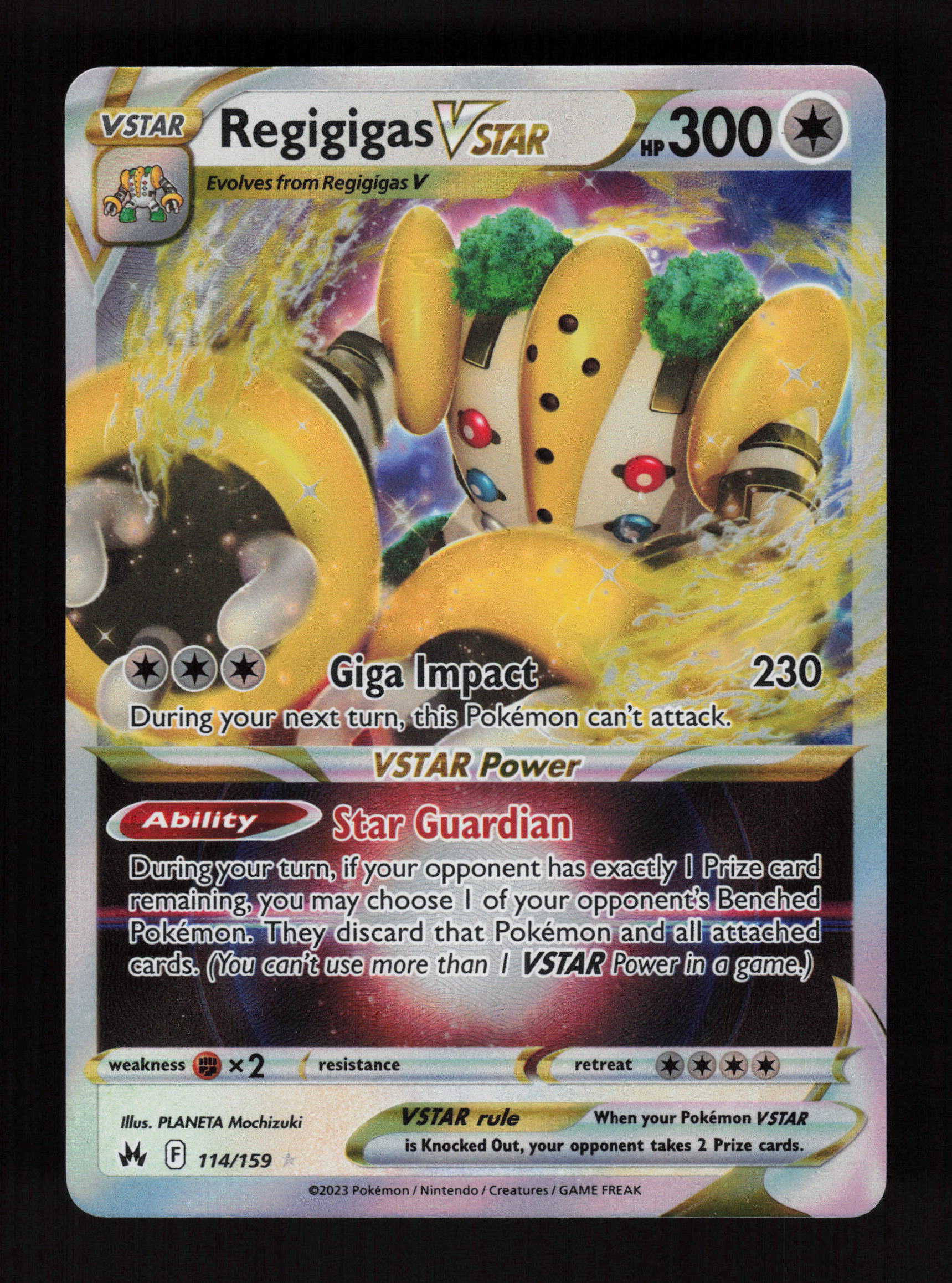 Regigigas VSTAR 114/159 - Ultra Rare - Crown Zenith